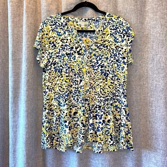 Dana Buchman women’s button up top large - Picture 2 of 9